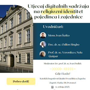 Teološko-pastoralni razgovori na KBF-u: Utjecaj digitalnih sadržaja na religiozni identitet pojedinca i zajednice